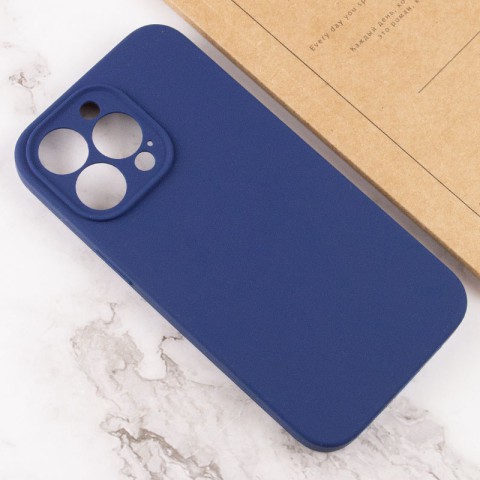 Чохол Silicone Case Full Camera Protective (AA) NO LOGO для Apple iPhone 16 Pro Max (6.9") Синій / Deep navy