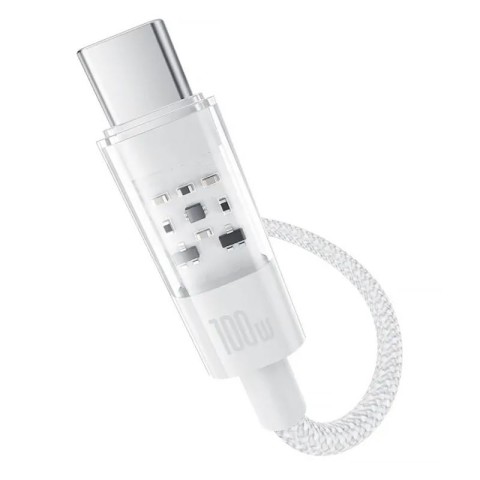 Дата кабель Baseus Gem Fast Charging Type-C to Type-C 100W (1m) (P10373000111) Moon White