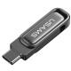 Флеш накопичувач USAMS US-ZB349 USB3.2 Type-C High-Speed Flash Drive With Dual Ports 256Gb Tarnish