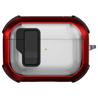 Футляр протиударний Locking Button для навушників Airpods Pro 2 / Pro Red