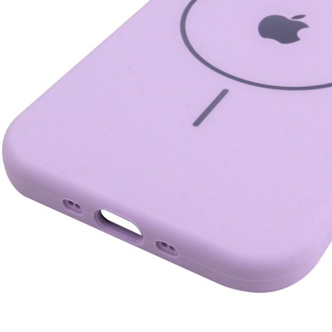 Чохол Silicone Case Full Protective (AA) V2 with MagSafe для Apple iPhone 17 Air (6.5") Бузковий / Lilac