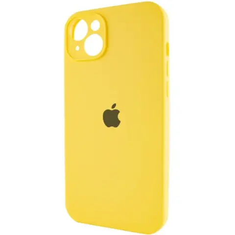 Чохол Silicone Case Full Camera Protective (AA) для Apple iPhone 13 (6.1") Жовтий / Yellow