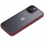 TPU+PC чохол Metal Buttons для Apple iPhone 12 Pro / 12 (6.1") Бордовий