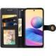 Шкіряний чохол-книжка GETMAN Gallant (PU) для Xiaomi Redmi Note 14 4G (Int. version) Чорний