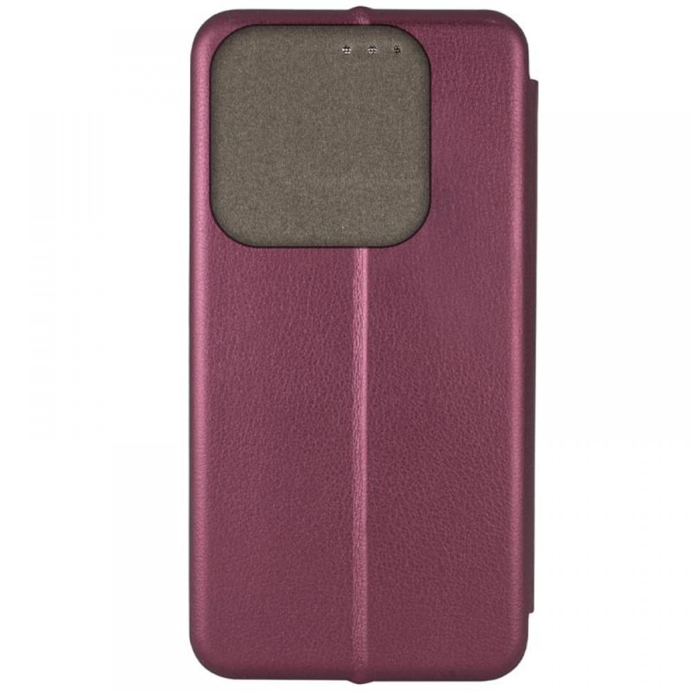 Шкіряний чохол-книжка Classy для Motorola Edge 50 Pro Бордовий