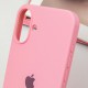 Чохол Silicone Case Full Protective (AA) для Apple iPhone 16 Plus (6.7") Рожевий / Light pink