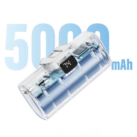 Портативний ЗП Power Bank WIWU Wi-P017-C Type-C 5000 mAh White