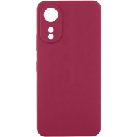 Чохол TPU GETMAN Liquid Silk Full Camera для Oppo A78 4G Бордовий / Marsala