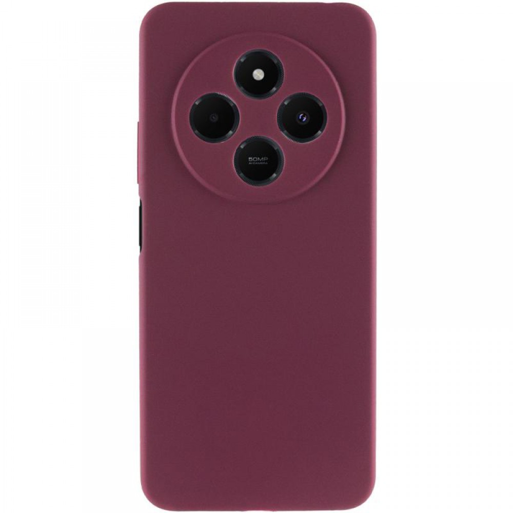 Чохол Silicone Cover Ummi Lakshmi Full Camera (AA) для Xiaomi Redmi 14C / Poco C75 Бордовий / Marsala