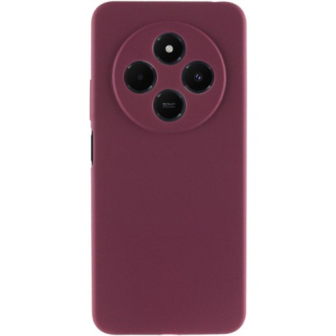 Чохол Silicone Cover Ummi Lakshmi Full Camera (AA) для Xiaomi Redmi 14C / Poco C75 Бордовий / Marsala