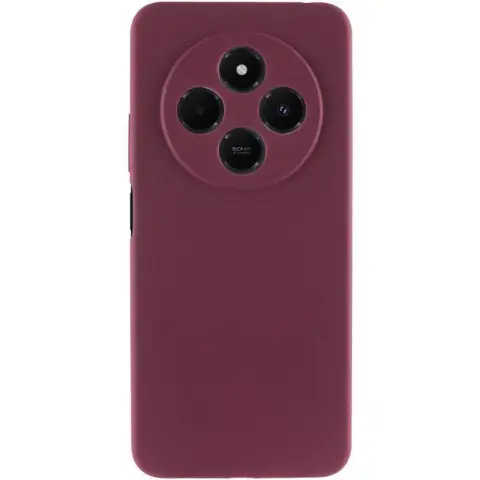 Чохол Silicone Cover Ummi Lakshmi Full Camera (AA) для Xiaomi Redmi 14C / Poco C75 Бордовий / Marsala
