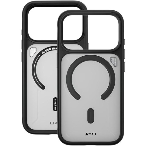 TPU+PC чохол Blueo Frosted Heat Dissipation Stand with MagSafe для Apple iPhone 17 Pro Max (6.9") Чорний