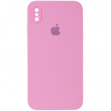 Чехол Silicone Case Square Full Camera Protective (AA) для Apple iPhone XS / X (5.8")