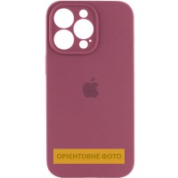 Чохол Silicone Case Full Camera Protective (AA) для Apple iPhone 17 Pro (6.3") Бордовий / Plum