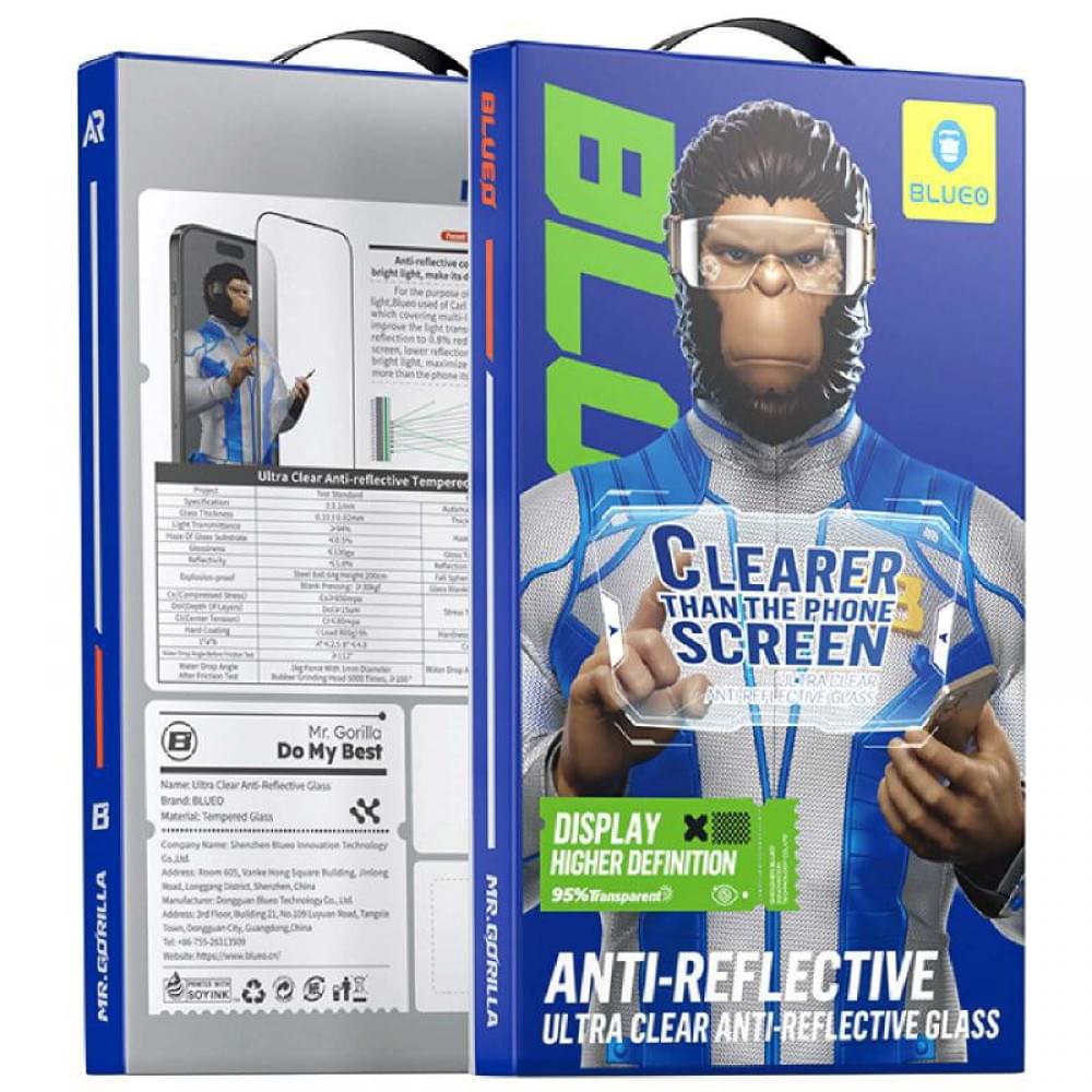 Захисне 2.5D скло Blueo AR Anti-Reflective HD для Apple iPhone 17 Pro Max / 16 Pro Max (6.9") Чорний