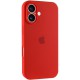 Чохол Silicone Case Full Camera Protective (AA) для Apple iPhone 16 (6.1") Червоний / Red