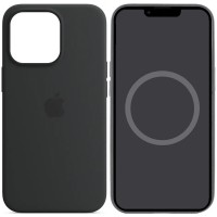 Чохол Silicone case (AAA) with Magsafe and Animation для Apple iPhone 14 Pro Max (6.7") Чорний / Midnight