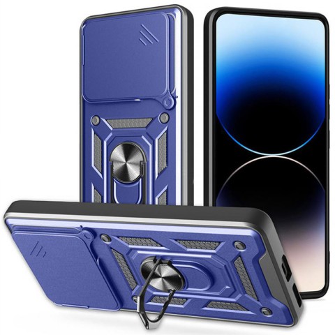 Чохол Ummi Camshield Serge Ring для Xiaomi Poco M7 Pro 5G Синій / Navy