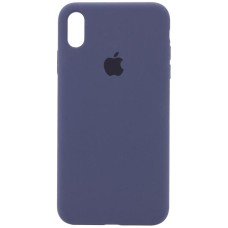Чохол Silicone Case Full Protective (AA) для Apple iPhone XS Max (6.5") Темно-синій / Midnight blue