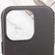 Шкіряний чохол Leather Case (AAA) with MagSafe and Animation для Apple iPhone 13 Pro Max (6.7") Midnight