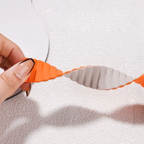 Ремінець BlueO Magnetic Silicone для Apple Watch 42(ser.1-3)/44/45/46/49mm White / Orange