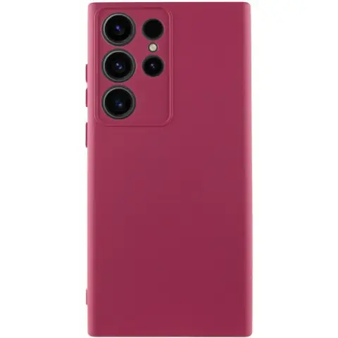 Чохол Silicone Cover Lakshmi Full Camera (AA) для Samsung Galaxy S25 Ultra Бордовий / Marsala