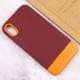 Чохол TPU+PC Bichromatic для Apple iPhone XR (6.1") Brown burgundy / Orange