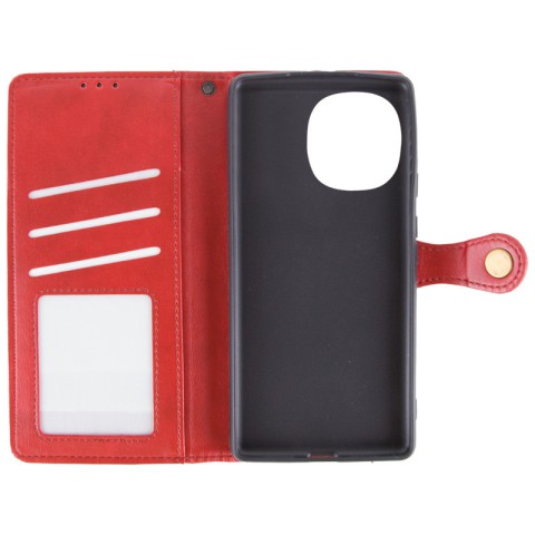 Шкіряний чохол-книжка GETMAN Gallant (PU) для TECNO Spark Go 1 (KL4) Червоний