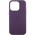 Шкіряний чохол Leather Case (AAA) with MagSafe and Animation для Apple iPhone 15 Pro Max (6.7") Dark Purple