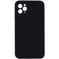 Чохол Silicone Case Square Full Camera Protective (AA) NOLOGO для Apple iPhone 11 Pro Max (6.5") Чорний / Black