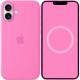 Чохол Silicone case (AAA) with Magsafe and Animation (button) для Apple iPhone 16 (6.1") Peony