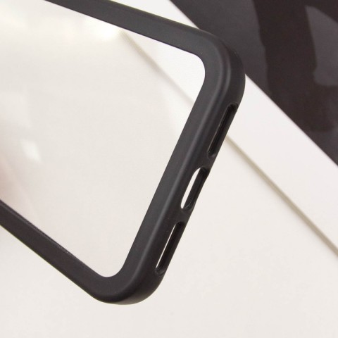 TPU чохол Transparent + Colour 1,5mm для Apple iPhone 15 (6.1") Black