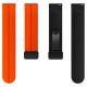 Силіконовий ремінець Classy для Smart Watch 20mm Orange / Black