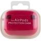 Силіконовий футляр з мікрофіброю для навушників Airpods Pro Червоний / Rose Red