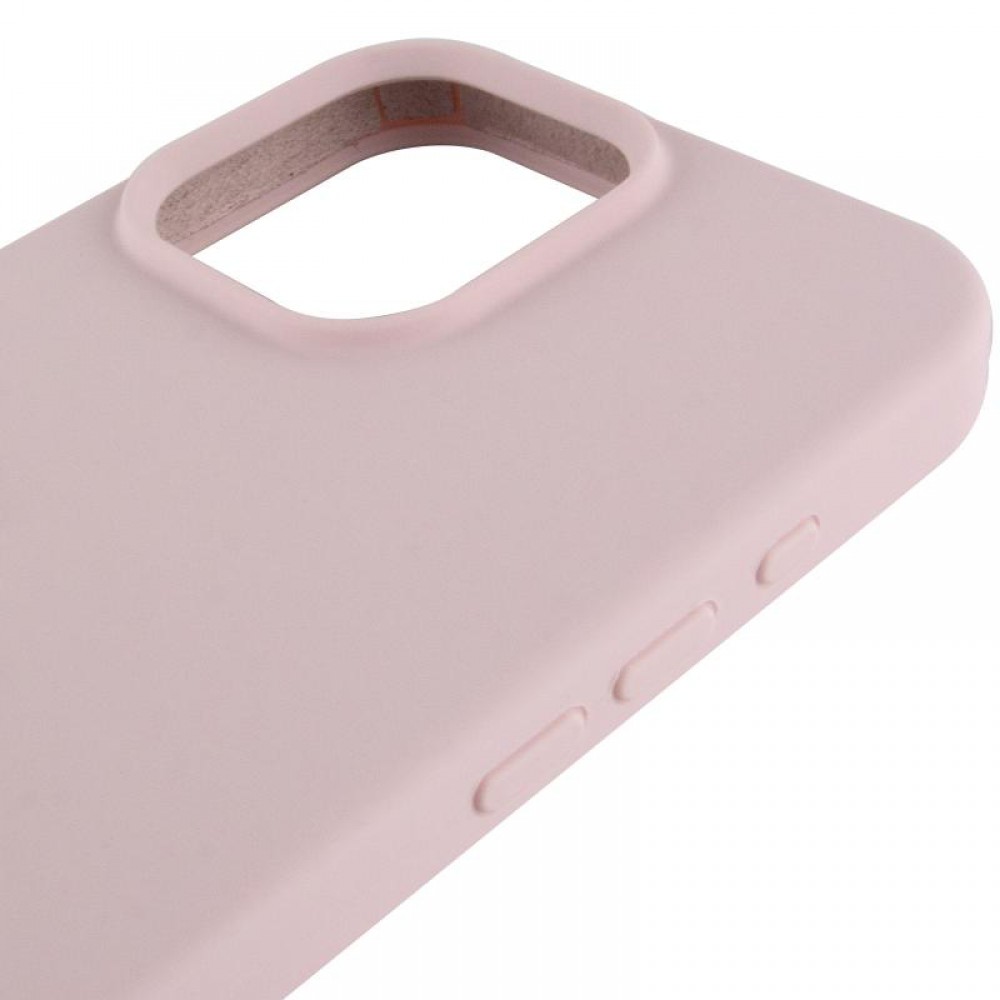 Чохол Silicone Case Full Protective (AA) для Apple iPhone 13 Pro Max (6.7") Рожевий / Chalk Pink
