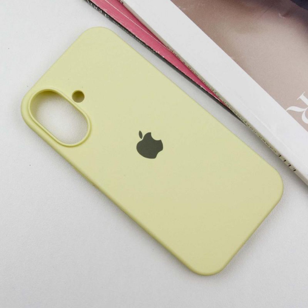 Чохол Silicone Case Full Protective (AA) для Apple iPhone 16 (6.1") Жовтий / Mellow Yellow