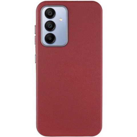 Шкіряний чохол Leather Case Metal Buttons для Samsung Galaxy S24+ / S25+ Red