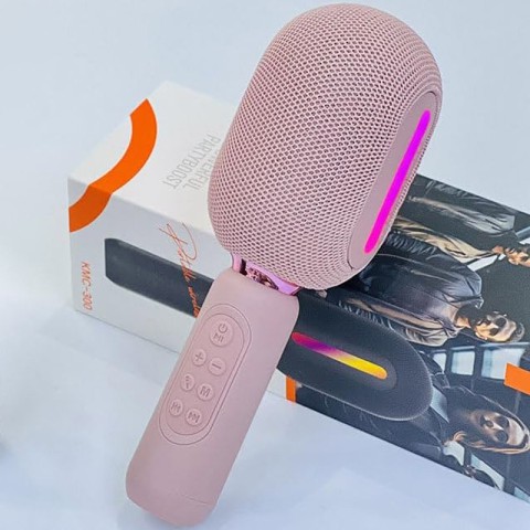Караоке Мікрофон-колонка KMC300 Pink