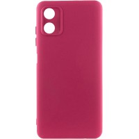 Чохол TPU GETMAN Liquid Silk Full Camera для Motorola Moto G04 / E14 Бордовий / Marsala