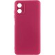 Чохол TPU GETMAN Liquid Silk Full Camera для Motorola Moto G04 / E14 Бордовий / Marsala