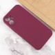 Чохол Silicone Case Full Camera Protective (AA) NO LOGO для Apple iPhone 12 (6.1") Бордовий / Plum