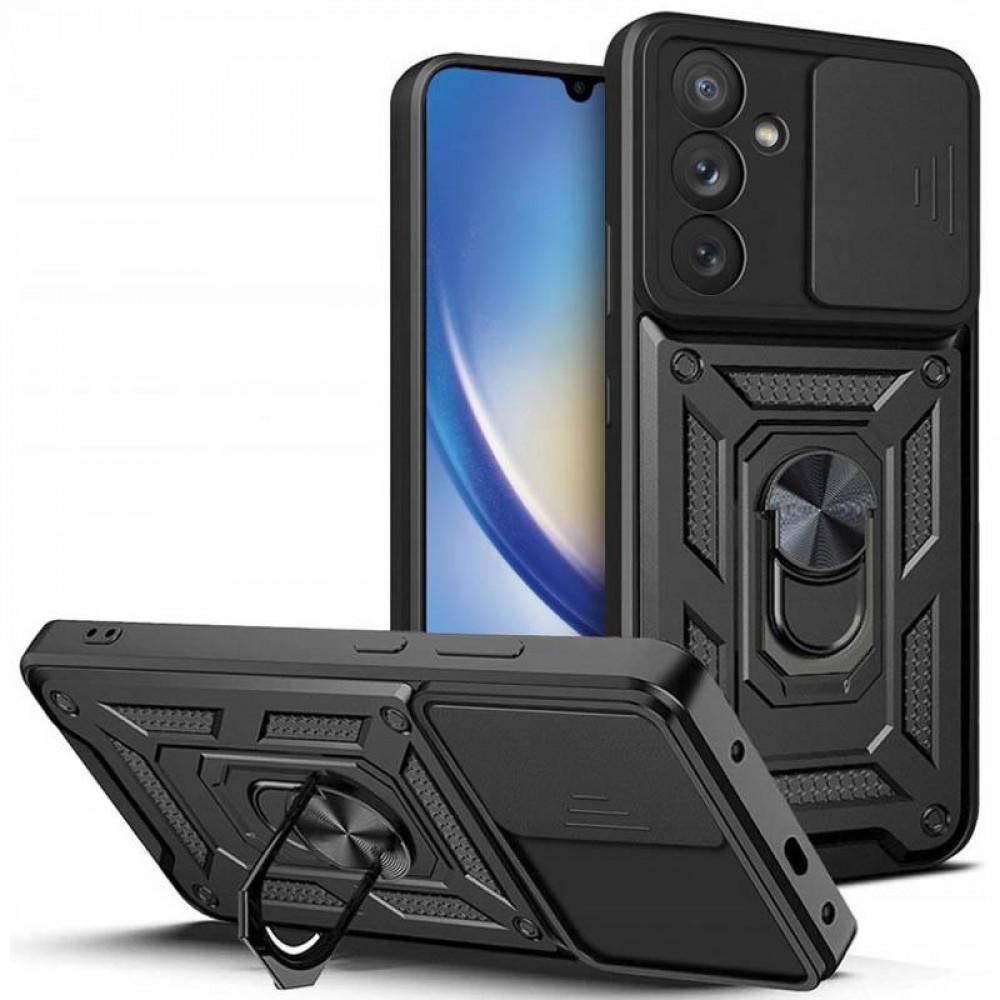 Чохол Ummi Camshield Serge Ring для Samsung Galaxy S22+ Чорний