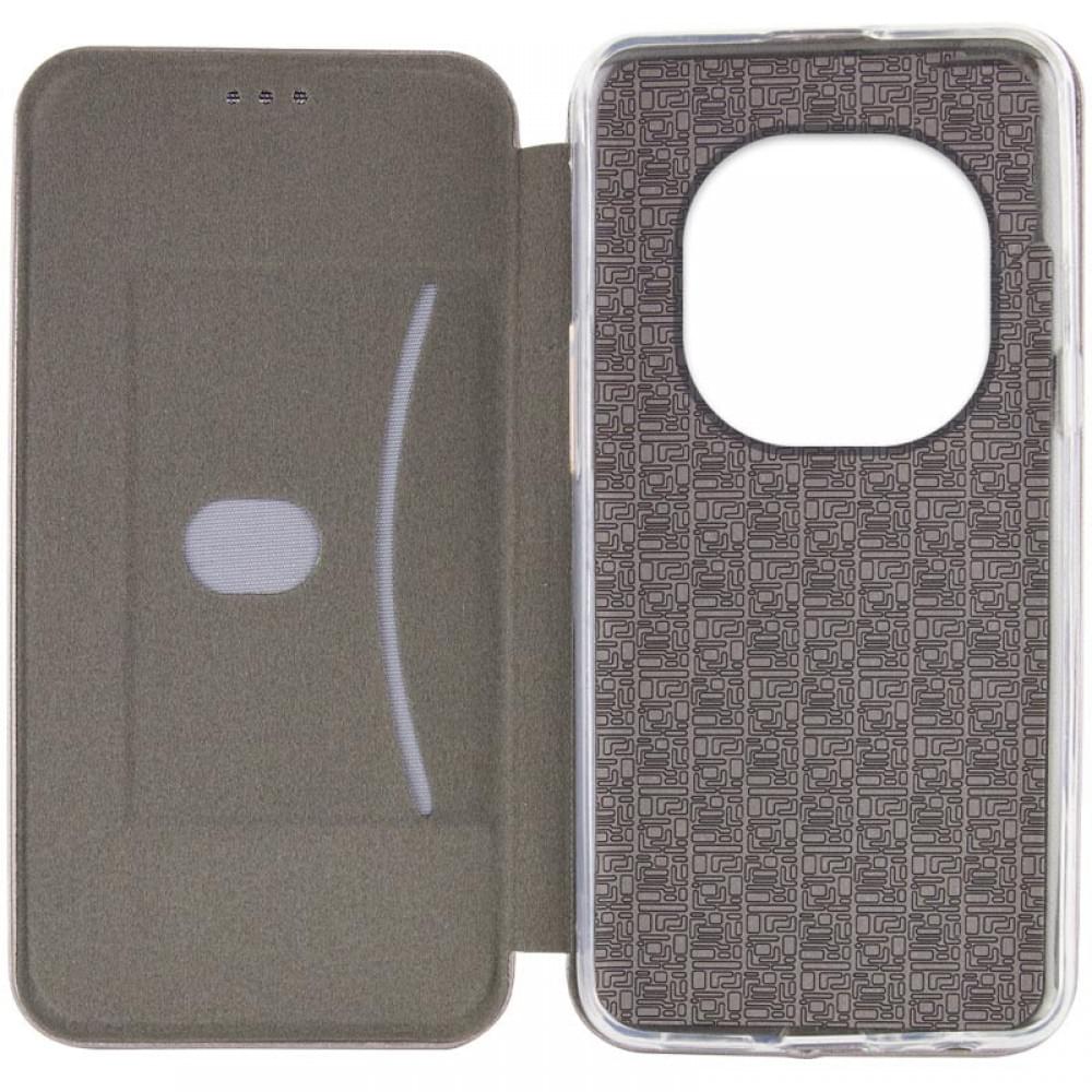 Шкіряний чохол-книжка Classy для Xiaomi Redmi Note 14 Pro 4G Сірий