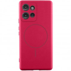 Чохол Silicone Cover Lakshmi Full Camera (AA) with MagFit для Motorola Moto G75 5G Червоний / Rose Red