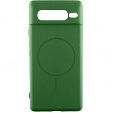 Чохол Silicone Cover Lakshmi Full Camera (AA) with MagFit для Google Pixel 7 Pro Зелений / Dark green