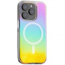 Чохол TPU Galaxy Sparkle (MagFit) для Apple iPhone 15 Pro (6.1") Chroma+Glitter