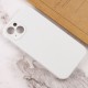 Чохол Silicone Case Full Camera Protective (AA) NO LOGO для Apple iPhone 13 (6.1") Білий / White