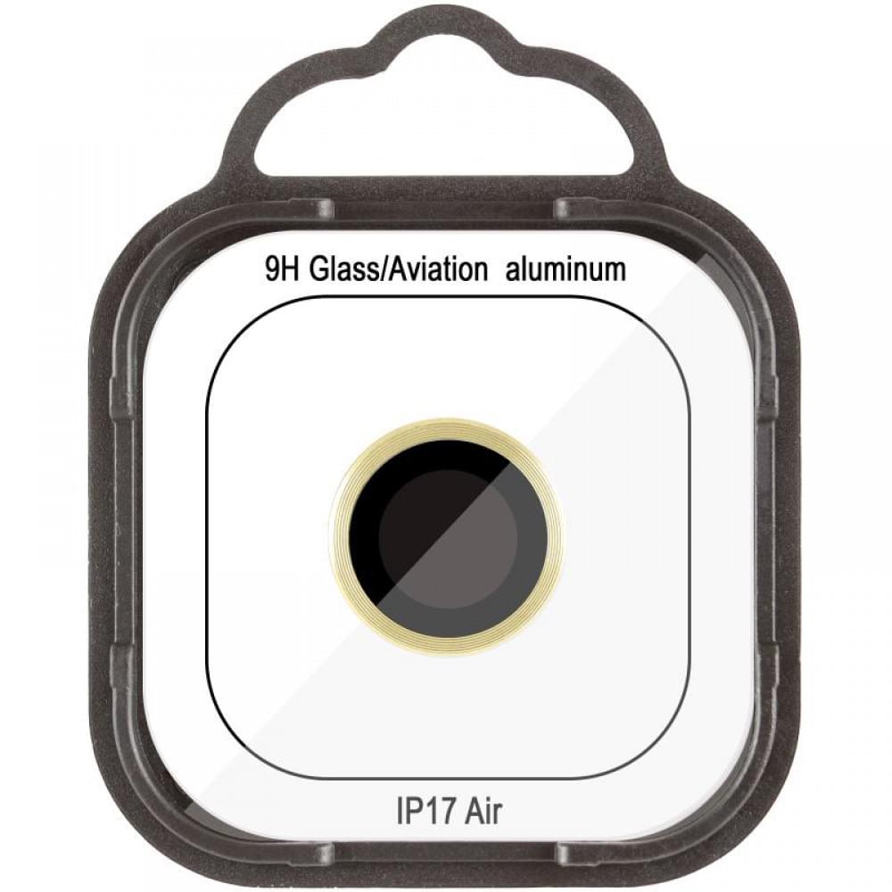 Захисне скло Metal Classic на камеру (у упак.) для Apple iPhone 17 Air (6.5") Золотий / Light Gold