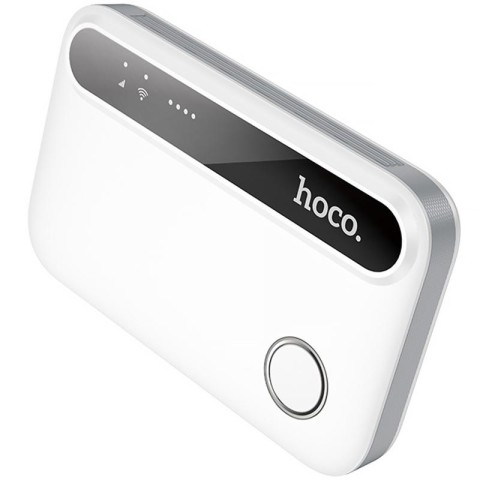 Портативний модем WiFi роутер Hoco HI41 150Mbps (Micro SIM) 2100 mAh White