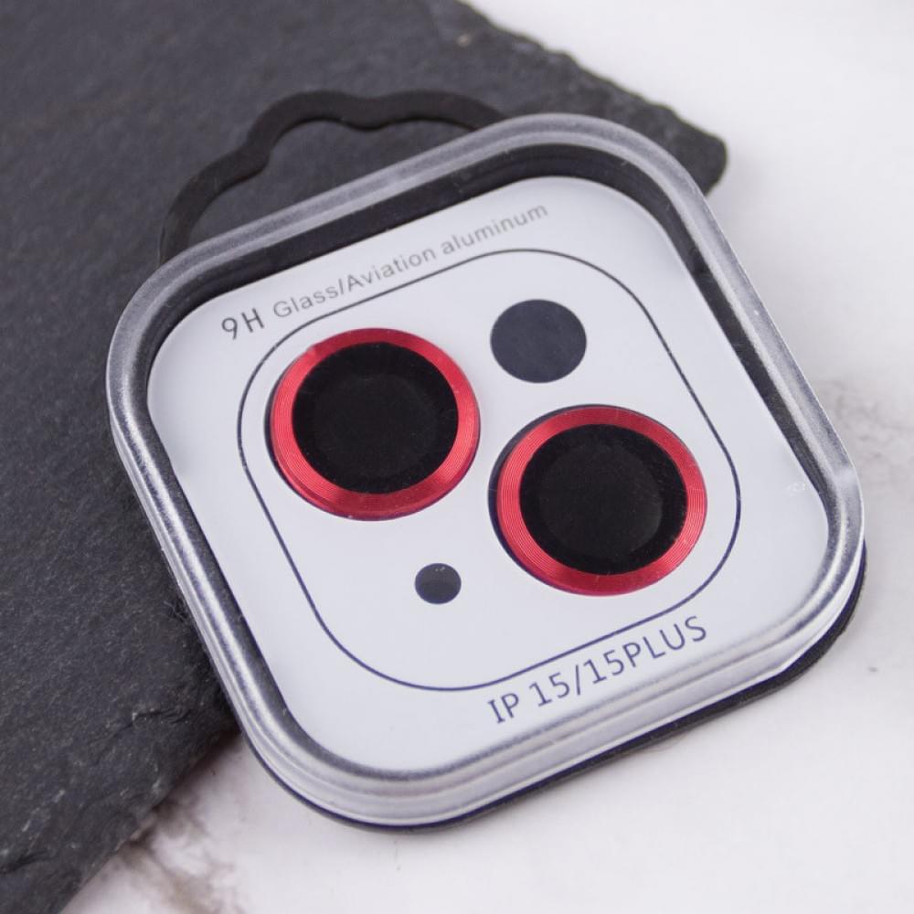 Защитное стекло Metal Classic на камеру (в упак.) для Apple iPhone 15 (6.1") / 15 Plus (6.7")